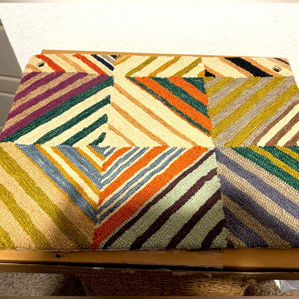 Dash and Albert A “Potter” multi hooked wool rug!